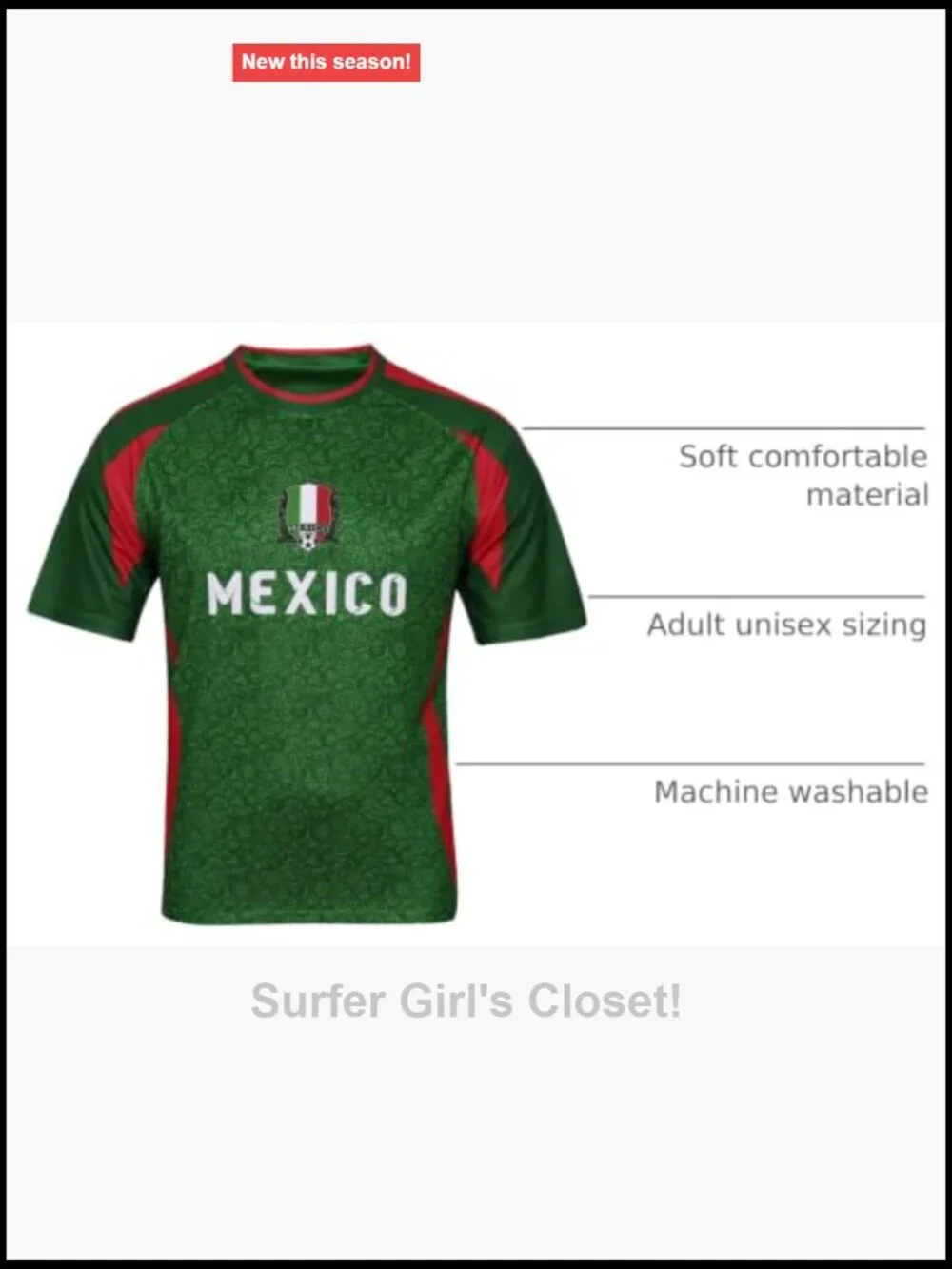 Soccer Jersey - Short Sleeve, Regular Fit, Polyester
